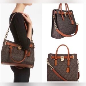 Like New Large Michael Kors Hamilton Bag